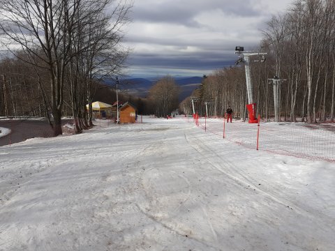 A pálya reggel induláskor