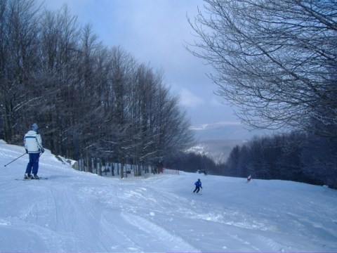 Az északi sípálya 2009. február 22-én