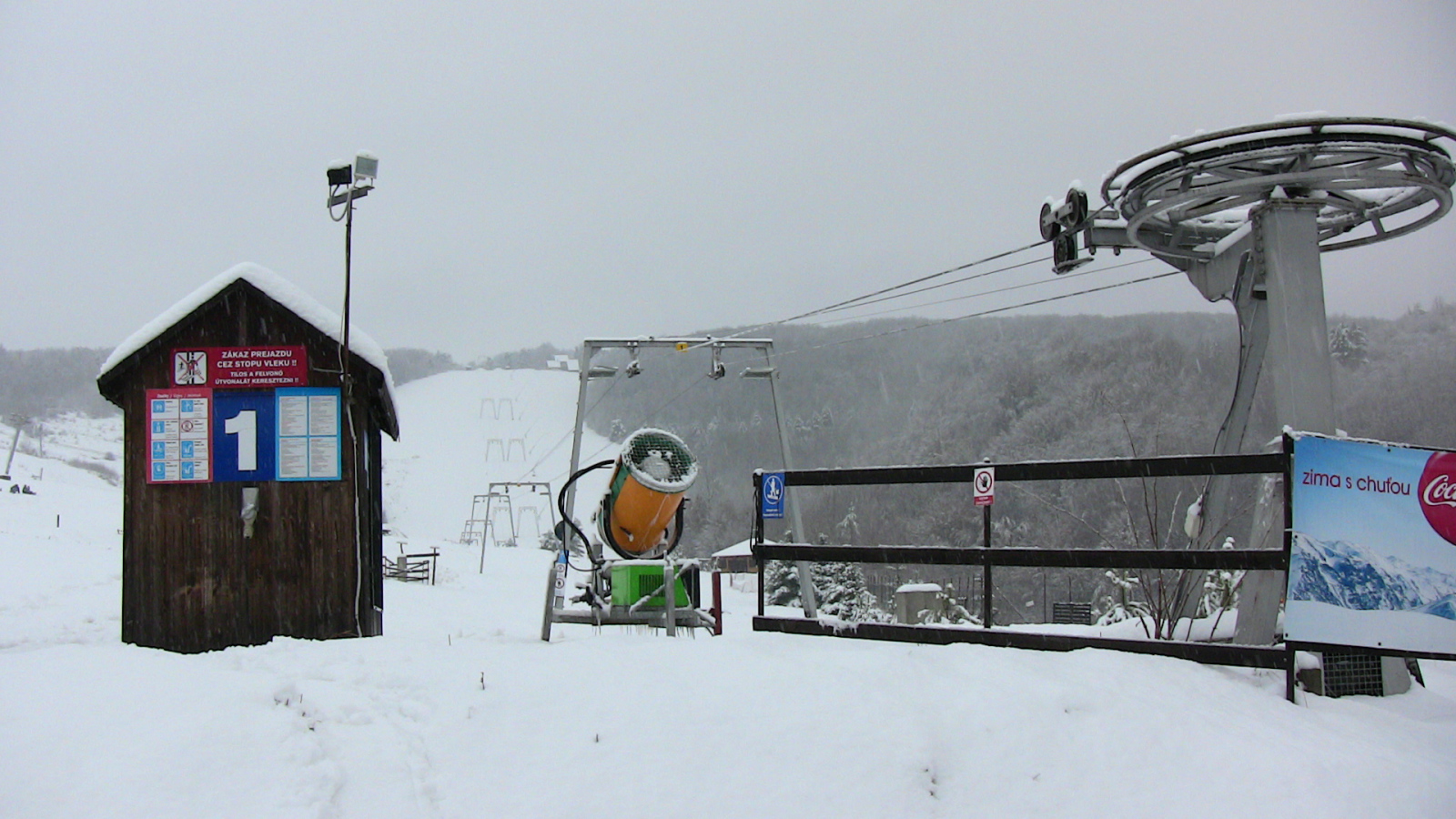 Kavecany, 2010. december - hóágyúk készenlétben