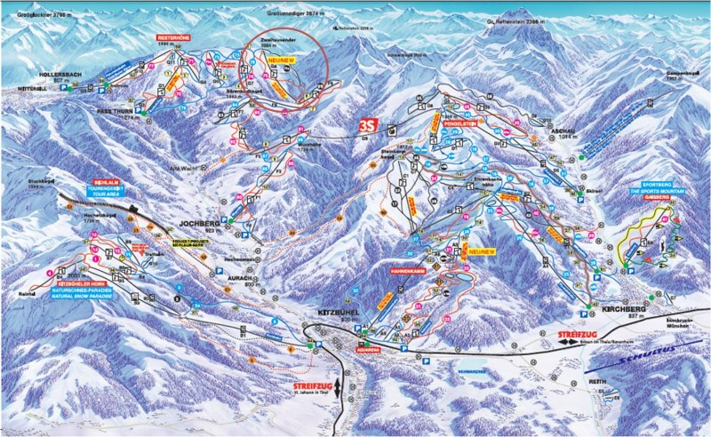 Az új, nyolcszemélyes lift helye a térképen - Kattints a képre a nagyításhoz