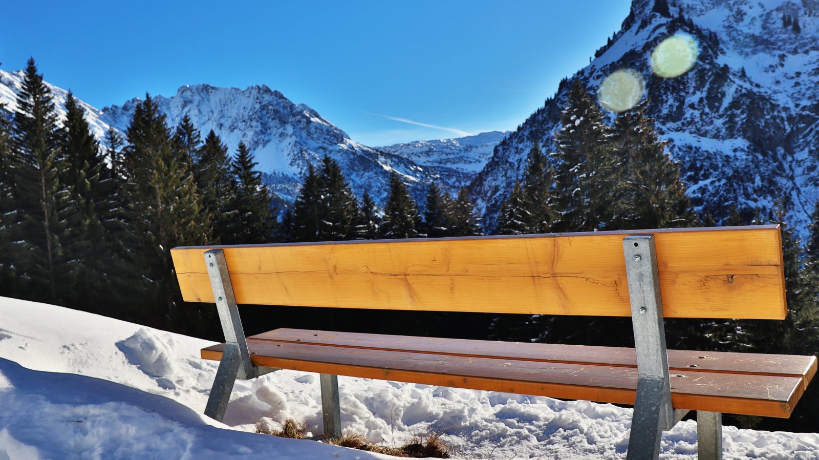 Panoráma út pihenőpadja