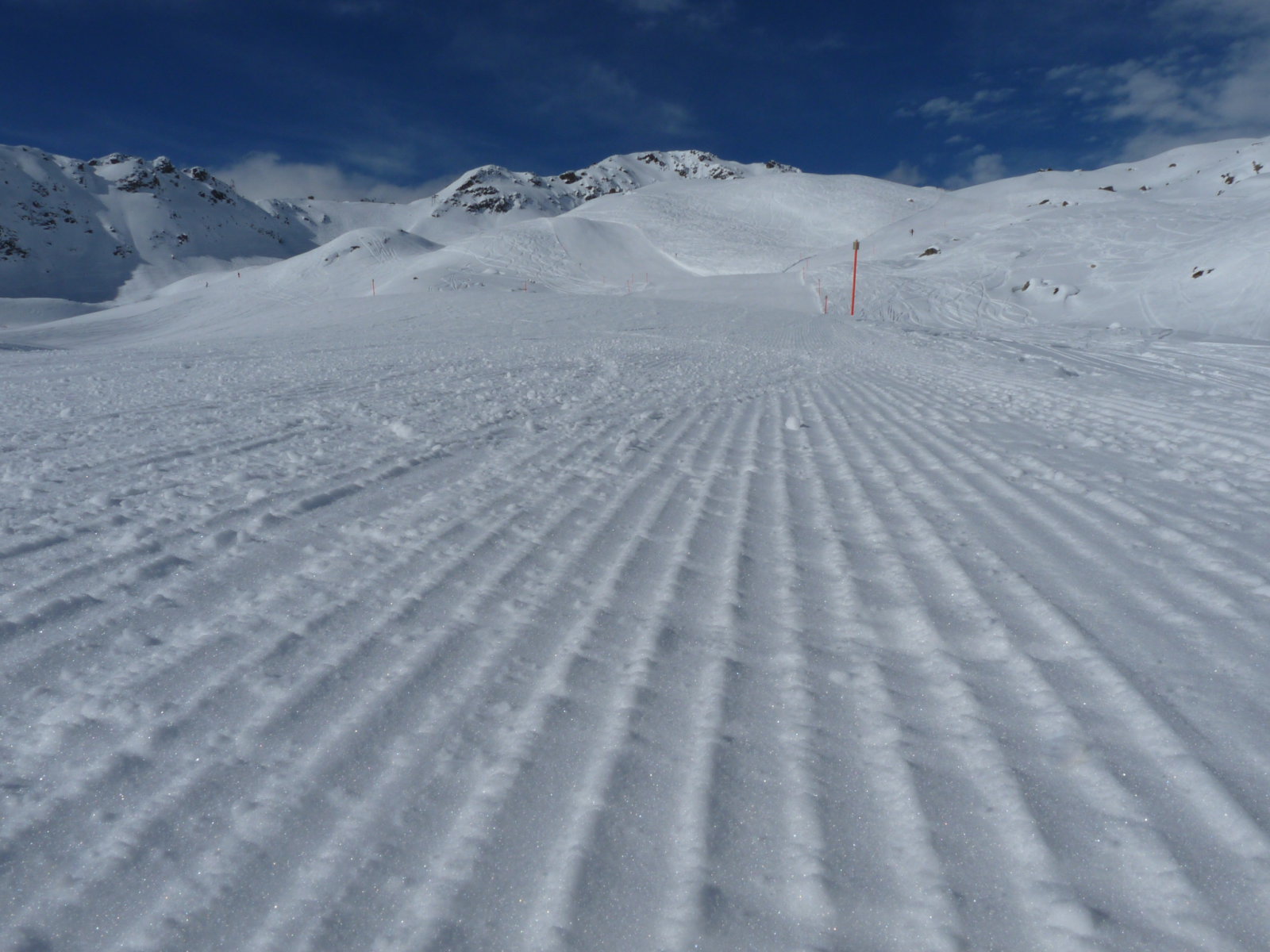 11 órakor még látszott a ratrak nyom