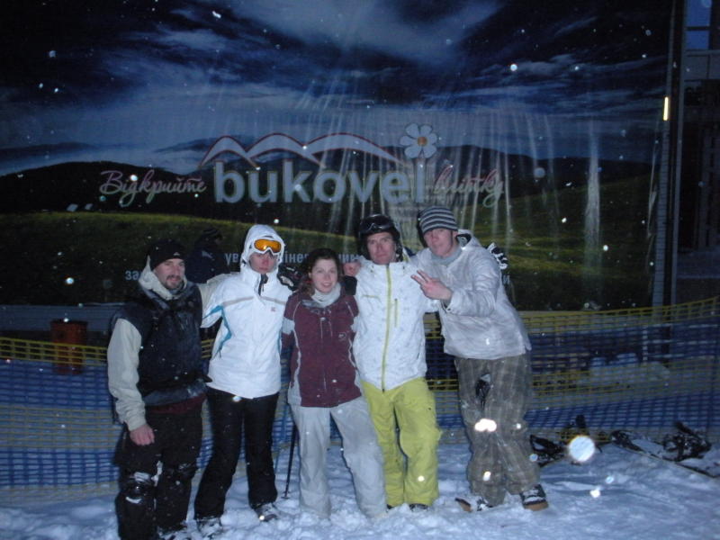 Éjszakai síelés után