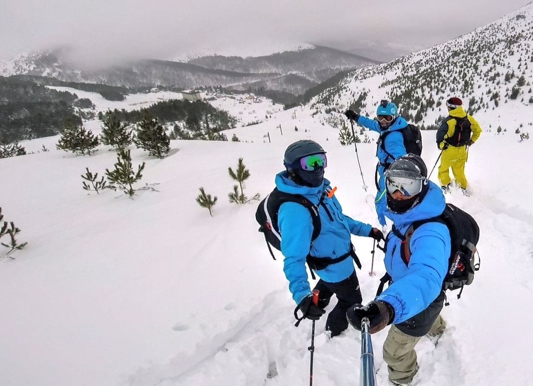 A Lavlja Vrata alsó részén - Freeride síelés Koszovóban