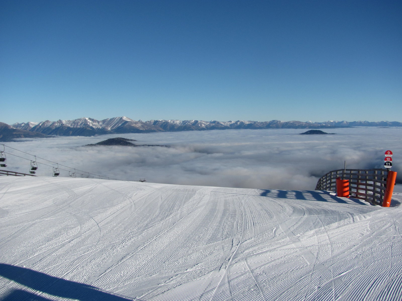 Rosenkranz teteje, itt indul a piros 9