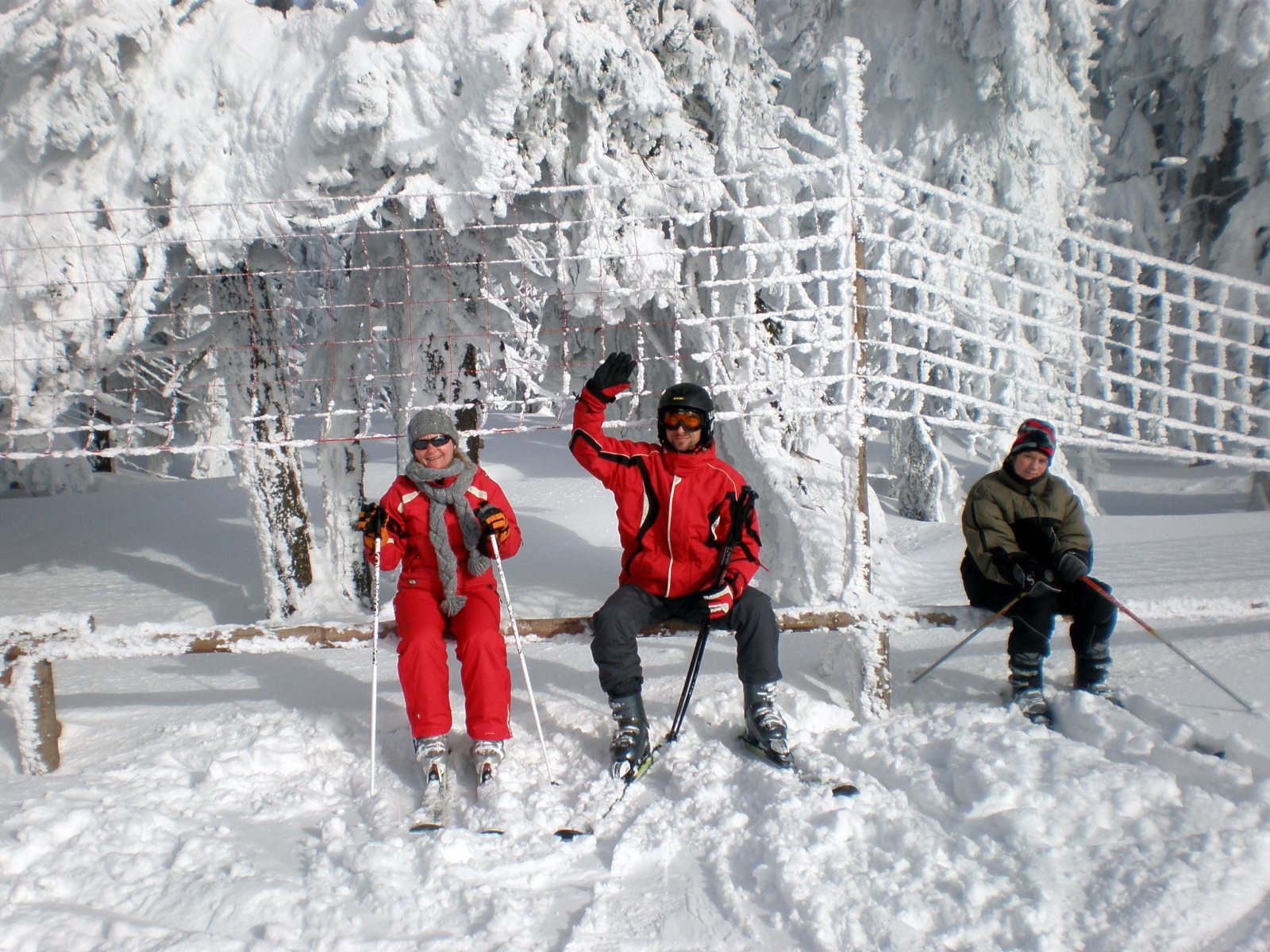 A hó itt is nagyon jó minőségű volt a napsütés csak fokozta az élvezetet.