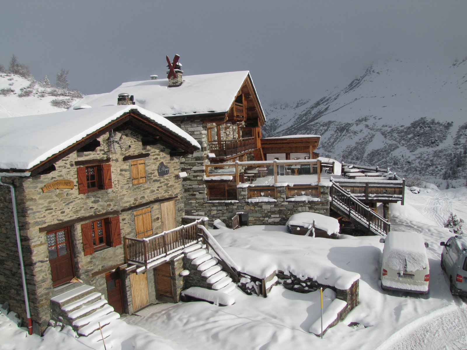 Egy étterem a Petit Bois felvonóból