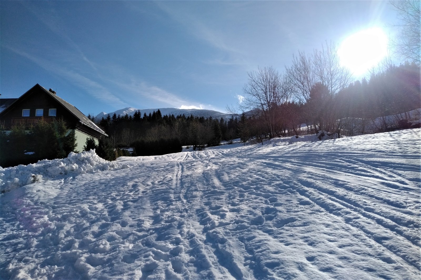 Kilátás a szállásunkról, a Junges Hotel Lackenhofból