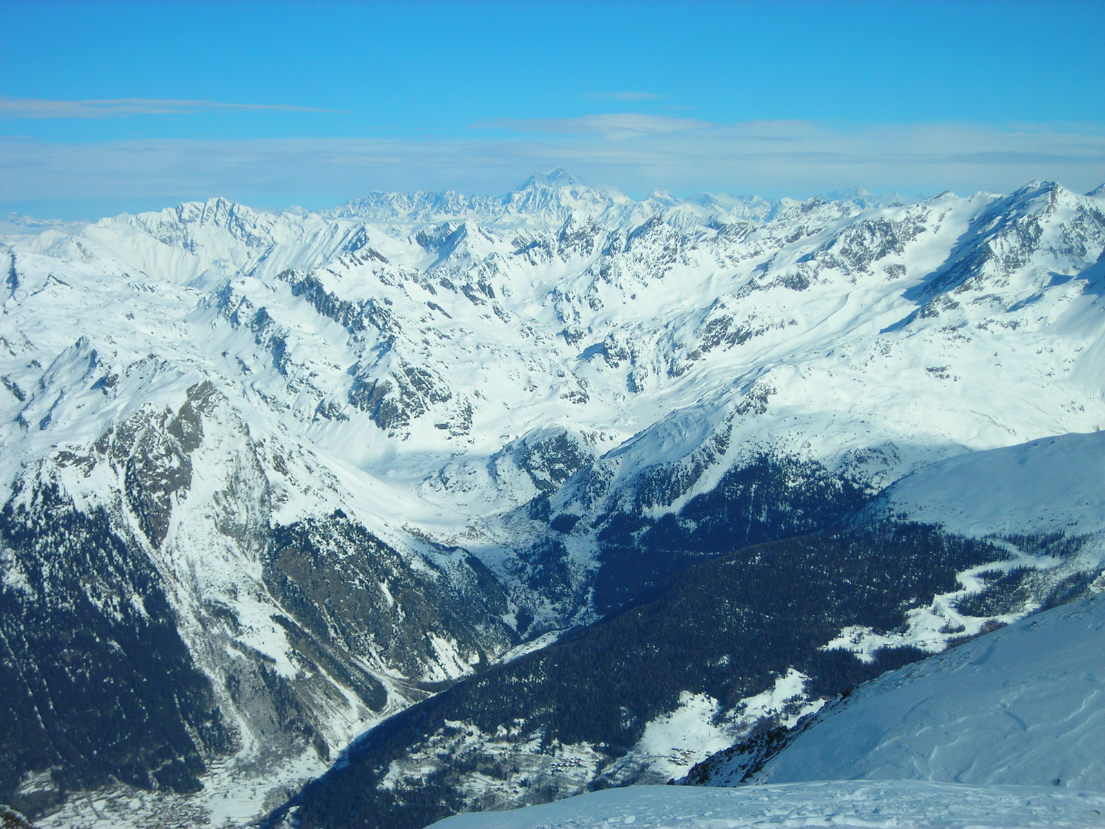 Kilátás a Roche De Mio felvonóból