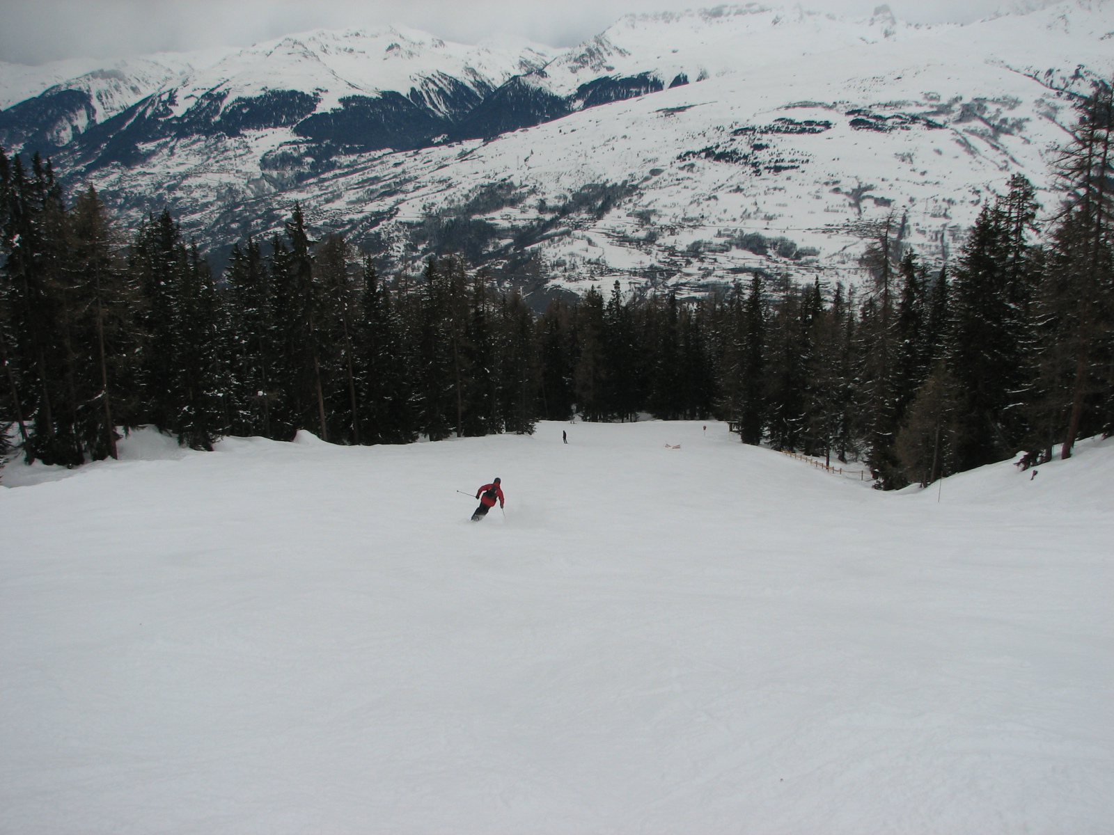 Les Arcs erdei piros pálya