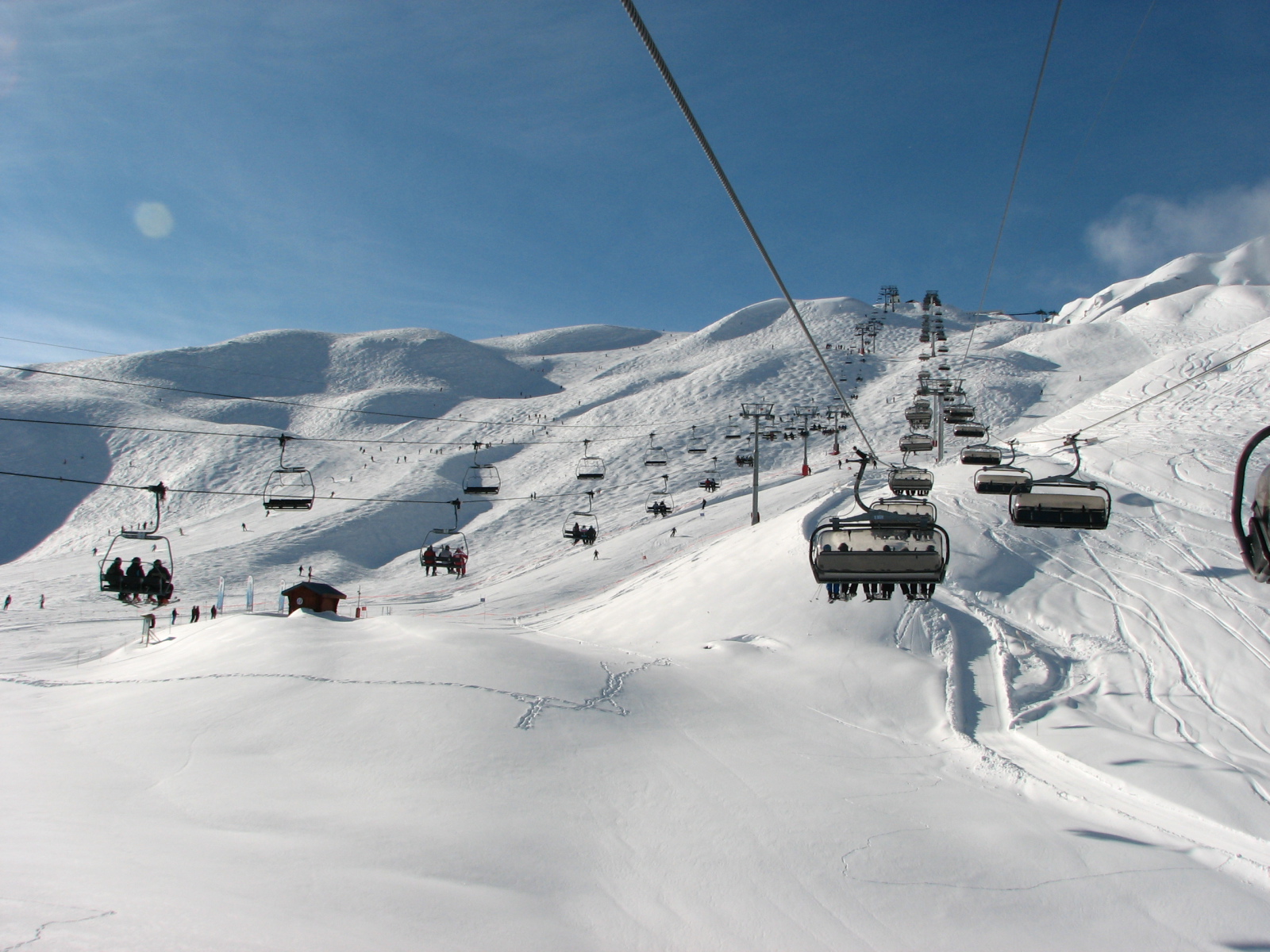 Les Arcs , buborékos lift