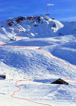 Levezető pálya nyomvonala