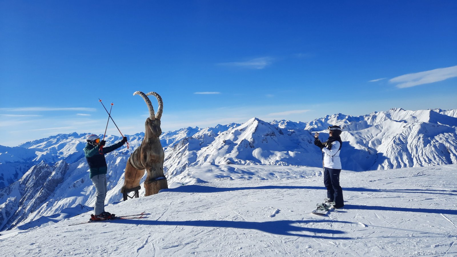 Fotópont a la Masse sípálya első nagy kanyarjában