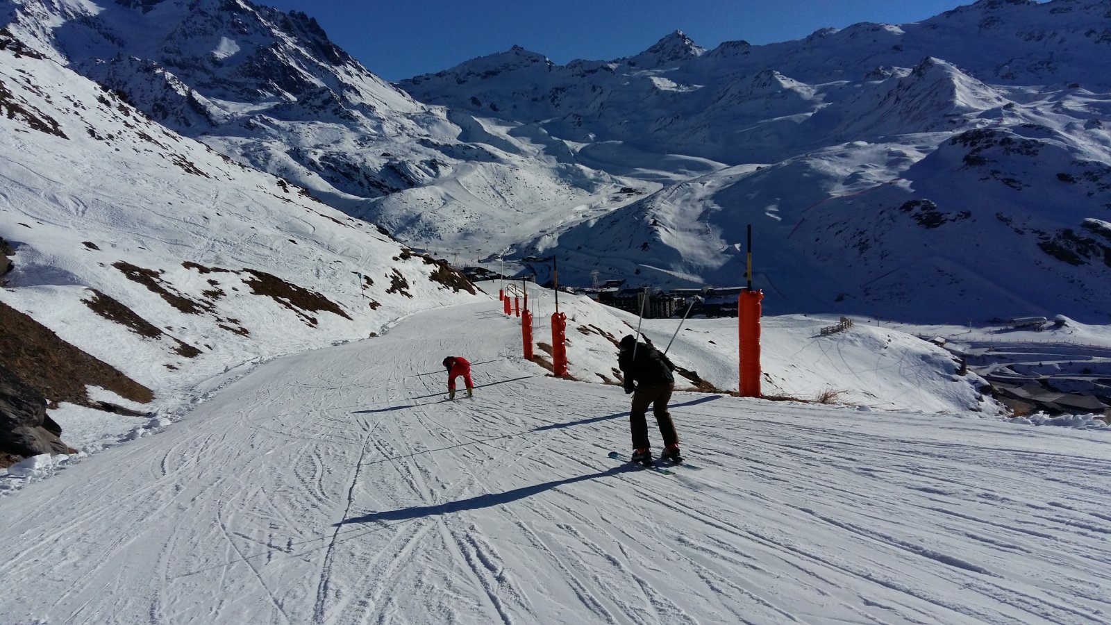 Lesiklás golyóban Val thorens felé