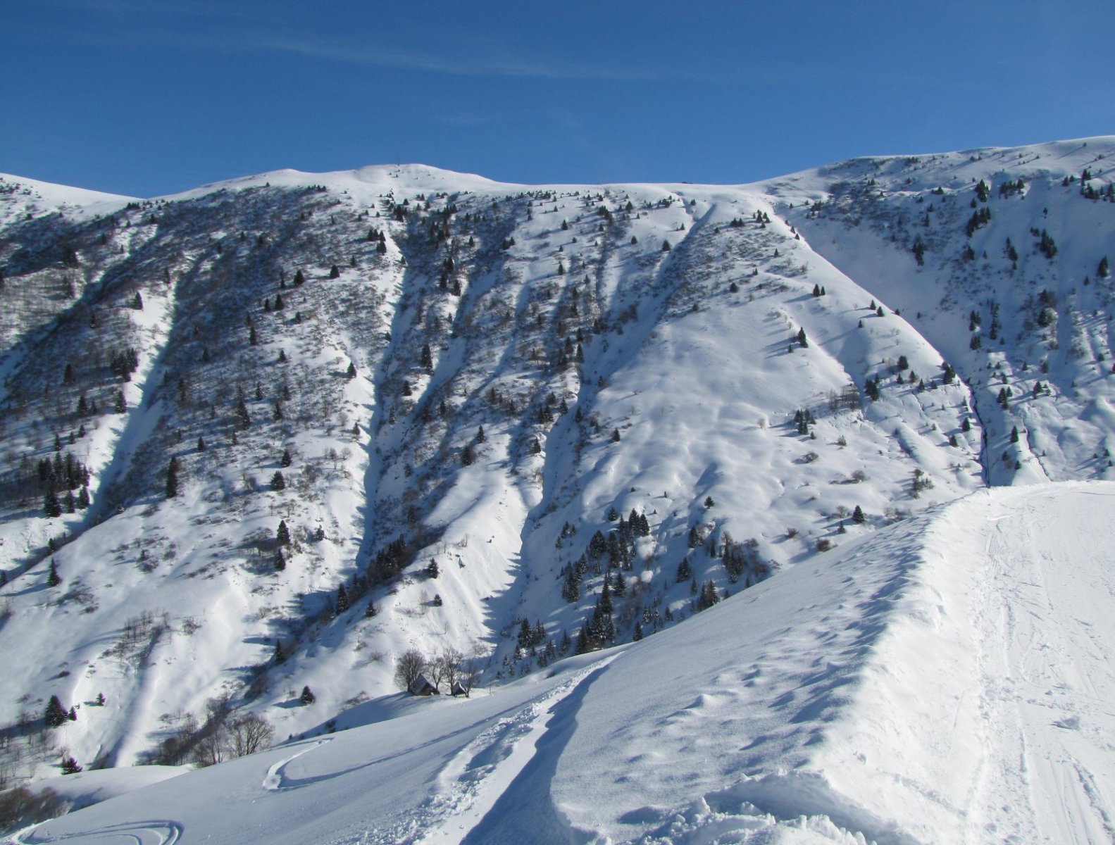 Kilátás a Grand Creux pályáról