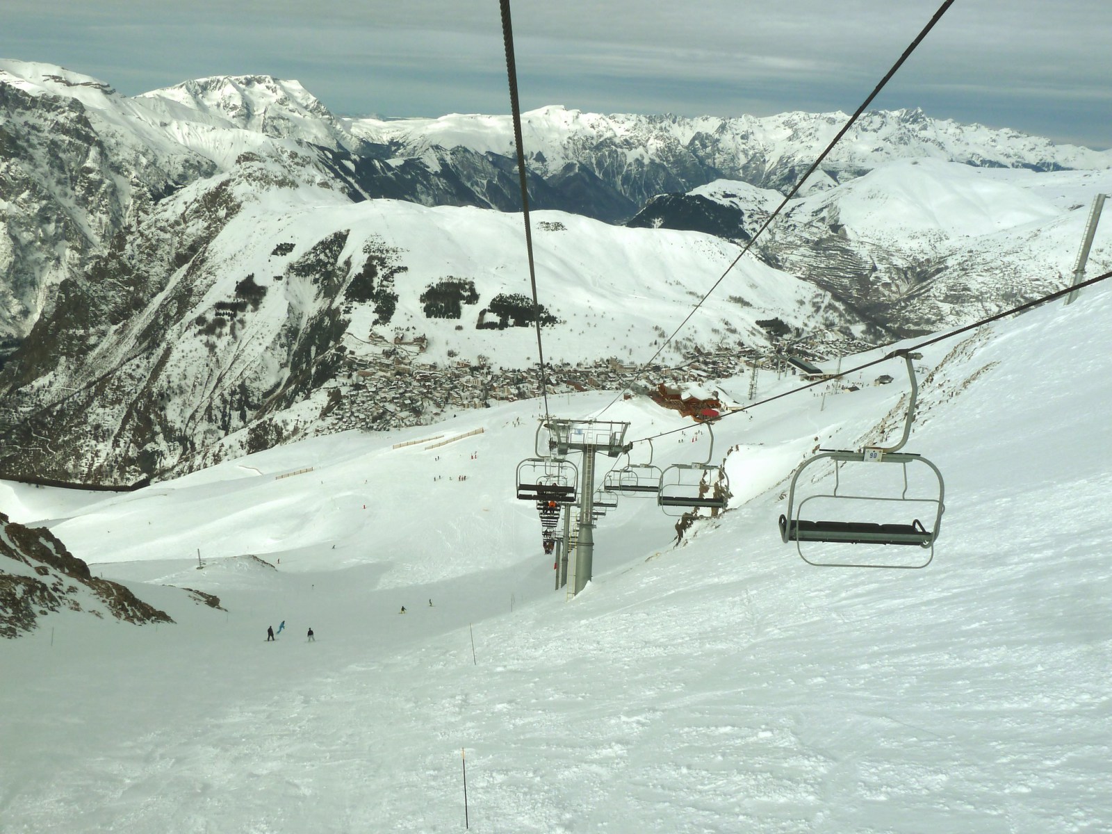 Visszatekintés a Super Diable felvonóról