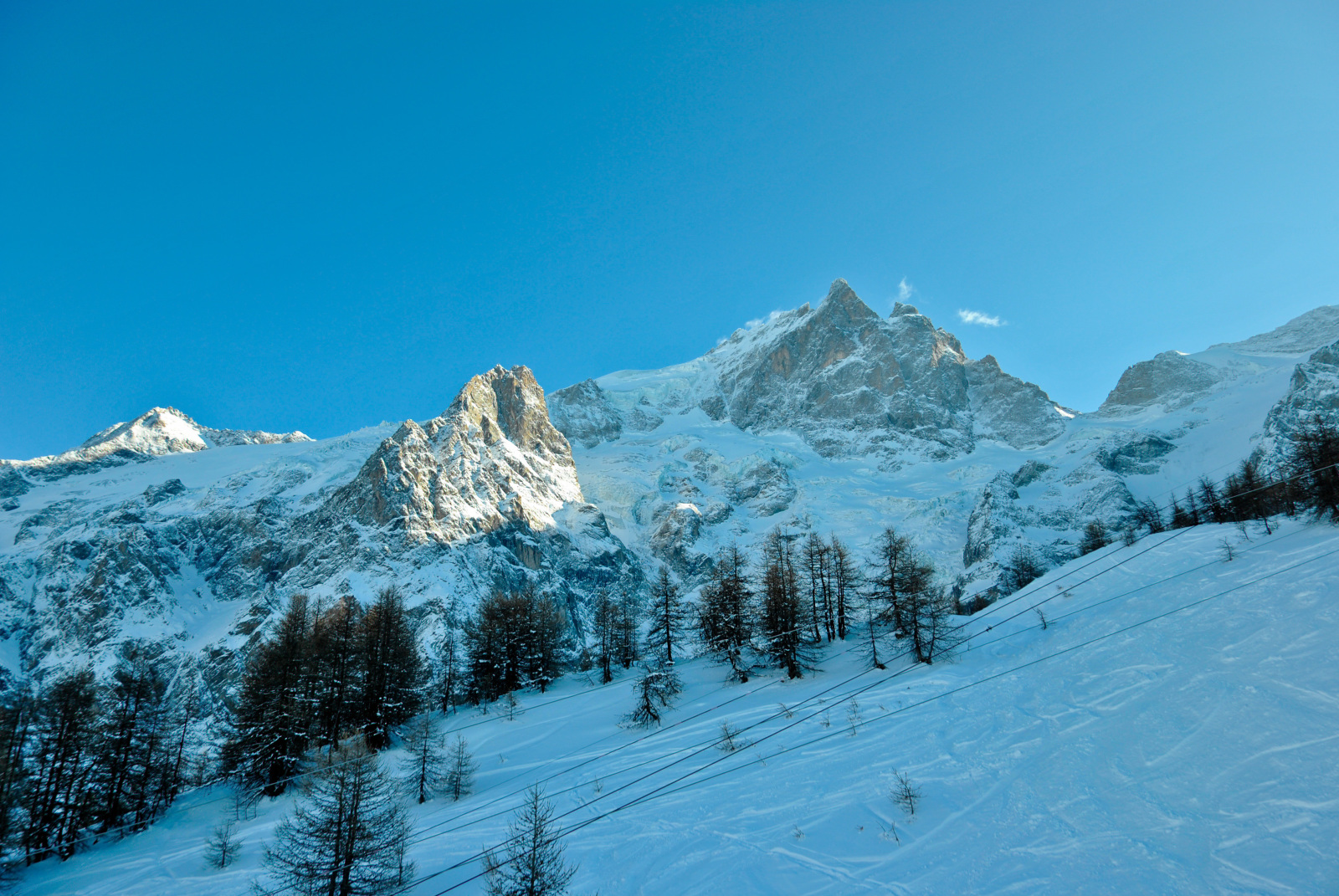 Le Meije északi oldala