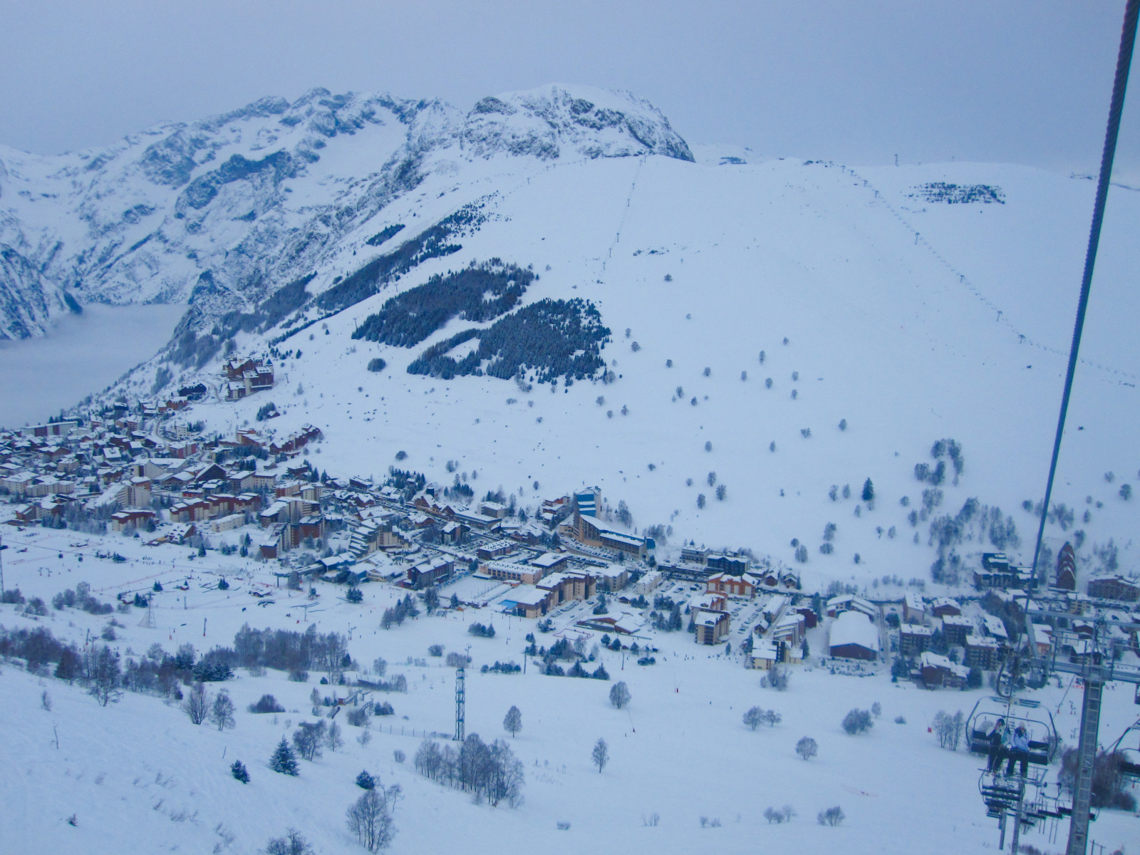Les 2 Alpes a Belleétoile felvonóról