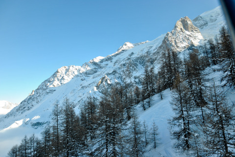 La Grave kabinosból a kilátás