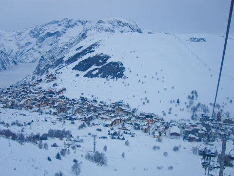Les 2 Alpes a Belleétoile felvonóról
