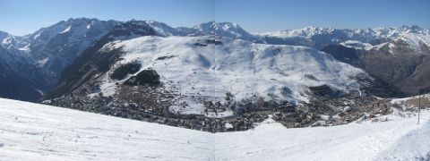 Les 2 Alpes - panoráma 2200 méterről
