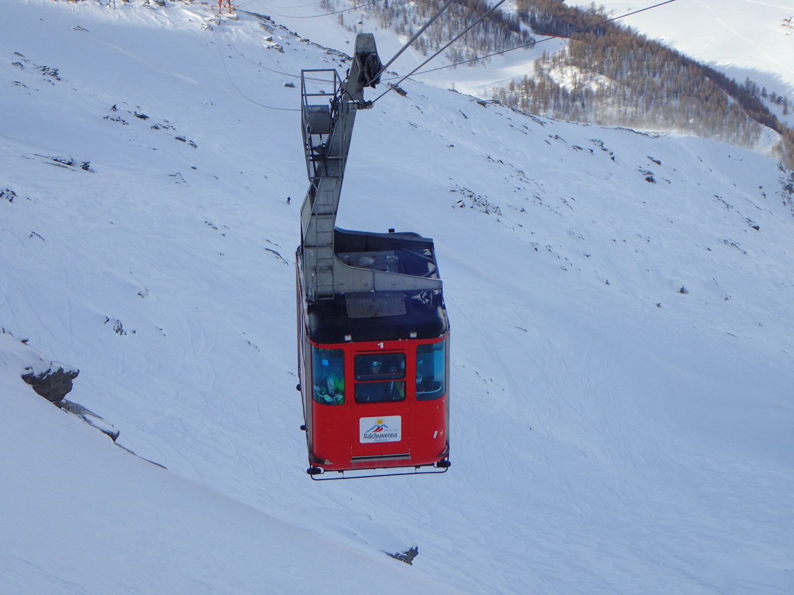Kabinos a Groppera csúcsra.