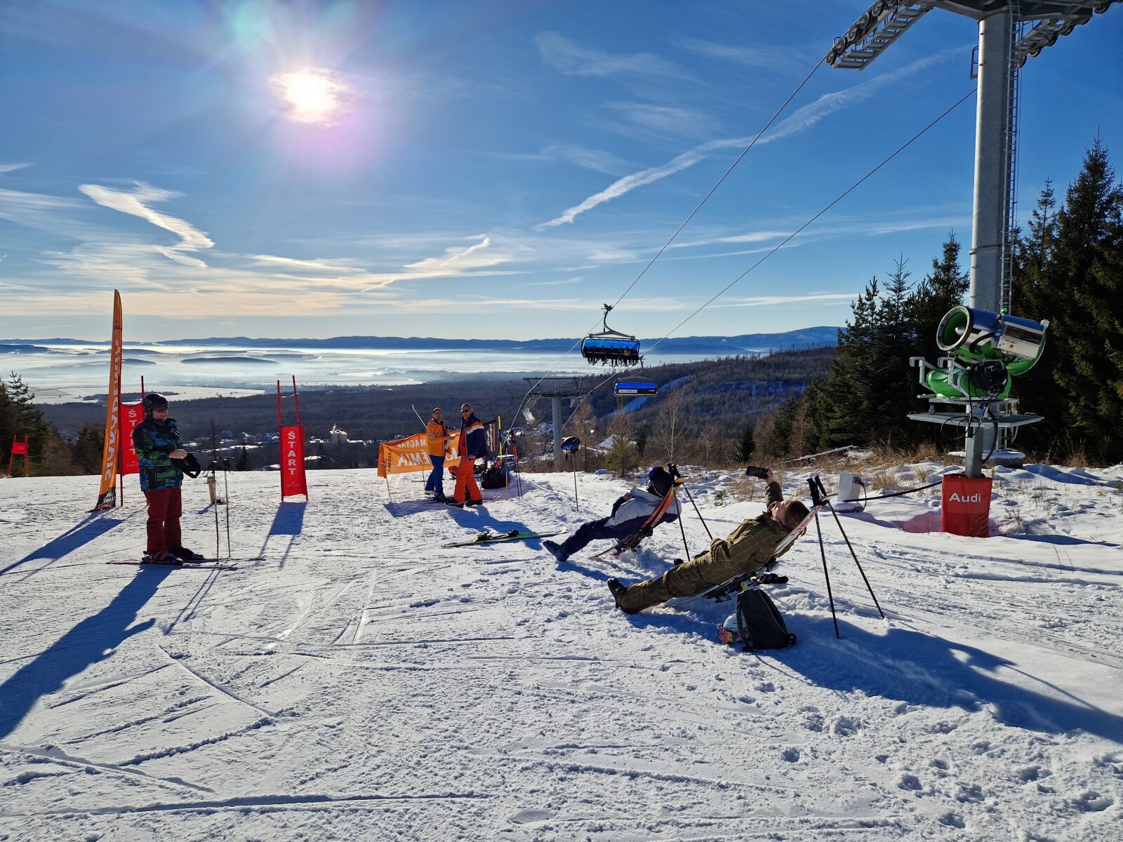 Napozás a verseny előtt 