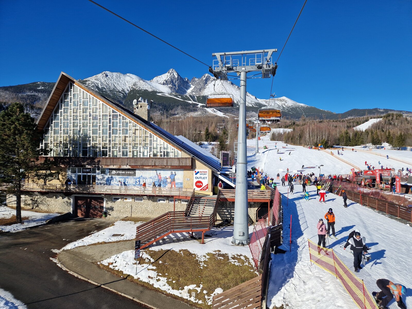 Utazás ülőliften a csúcs felé