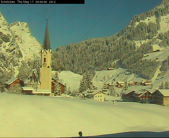 A vorarlbergi Schröckenben már süt a nap