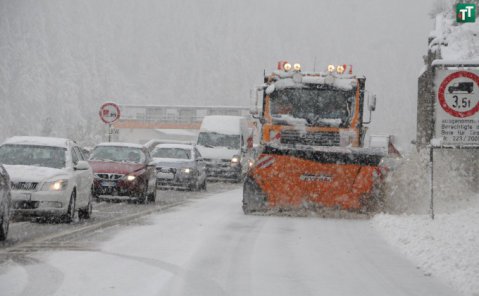 Havas autópálya Tirolban - Fotó: TT