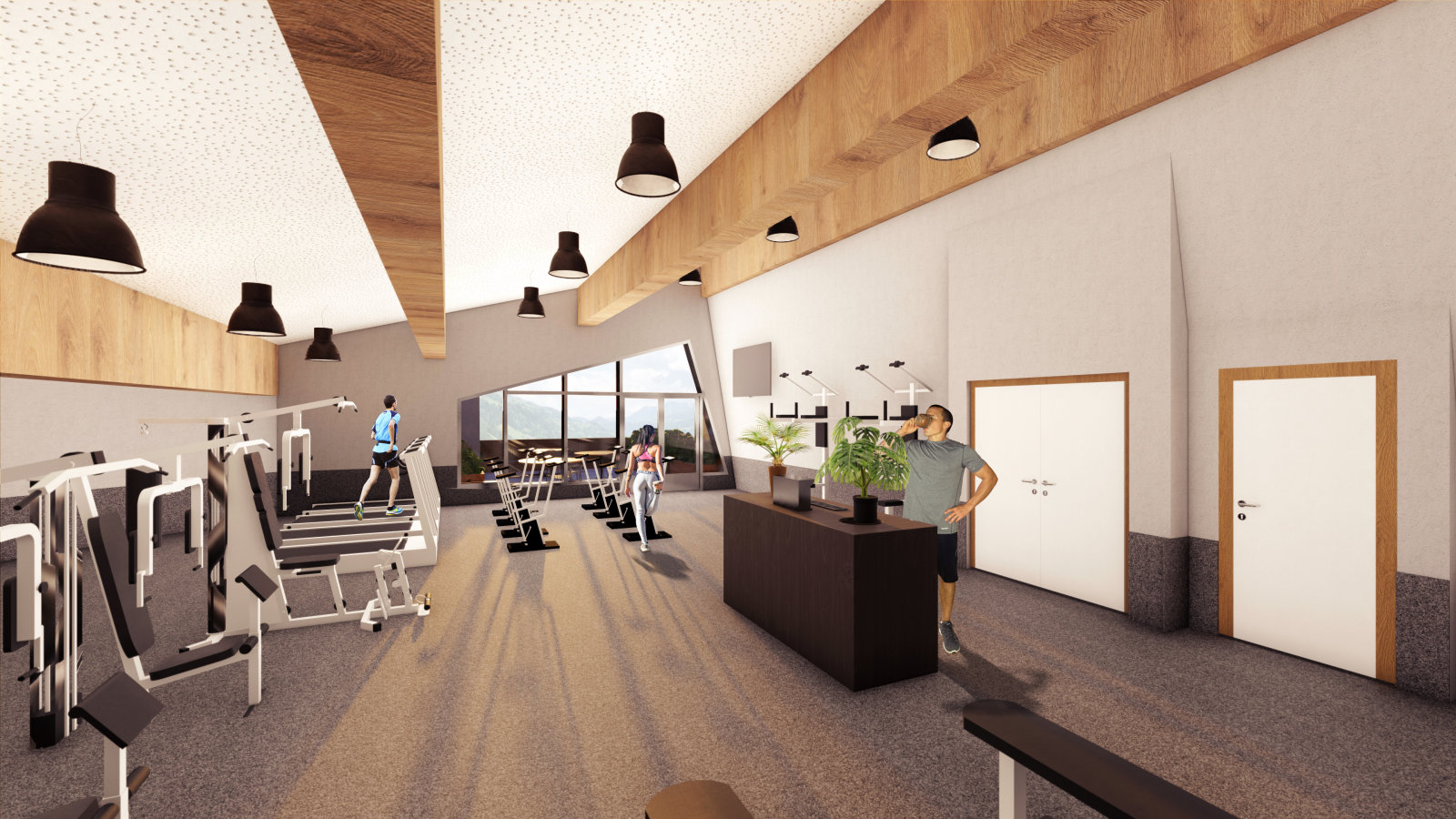 Fitness részleg a JUFA hotelben © JUFA