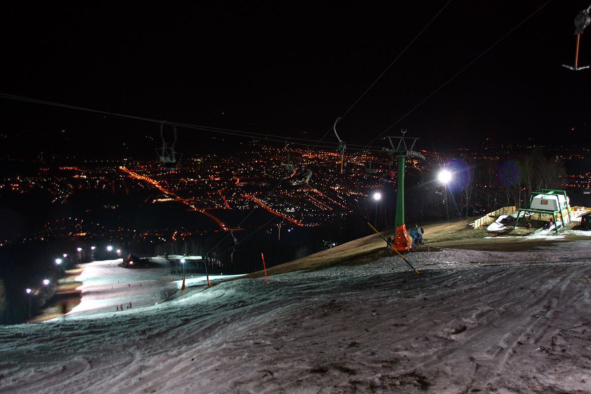 kivilágított pálya