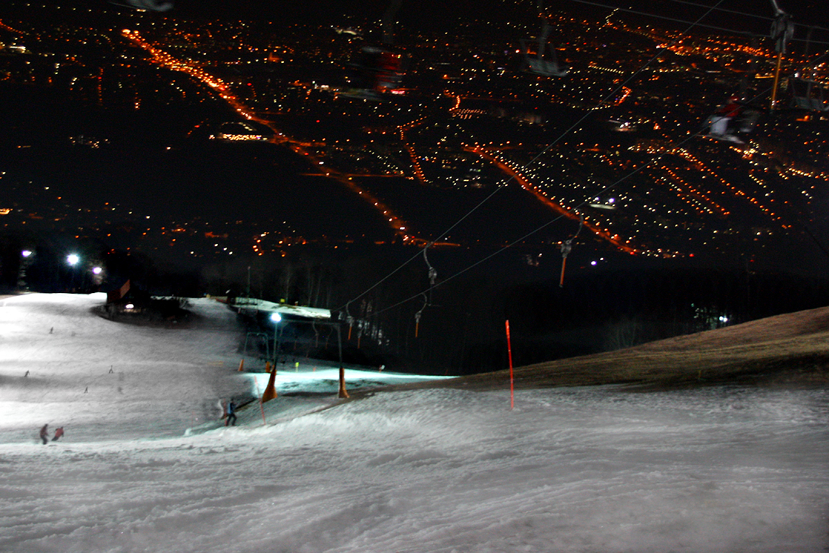 kivilágított pálya