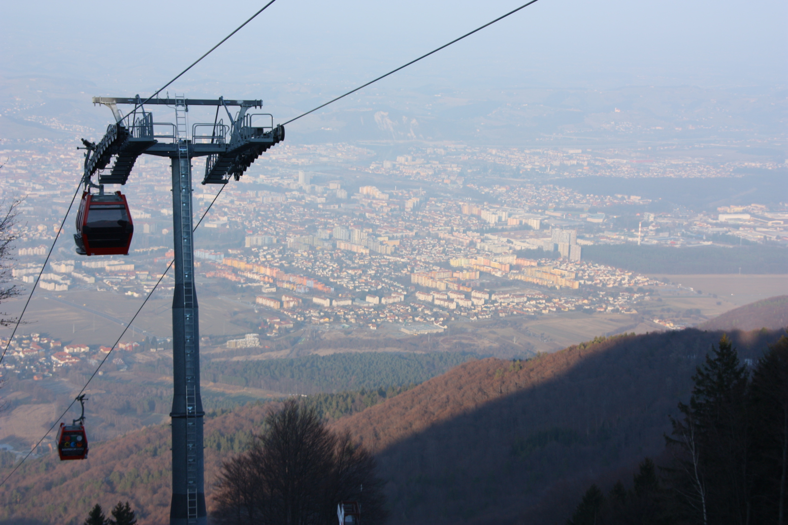 látkép a kabinból