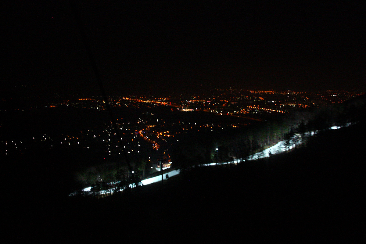 kivilágított pálya