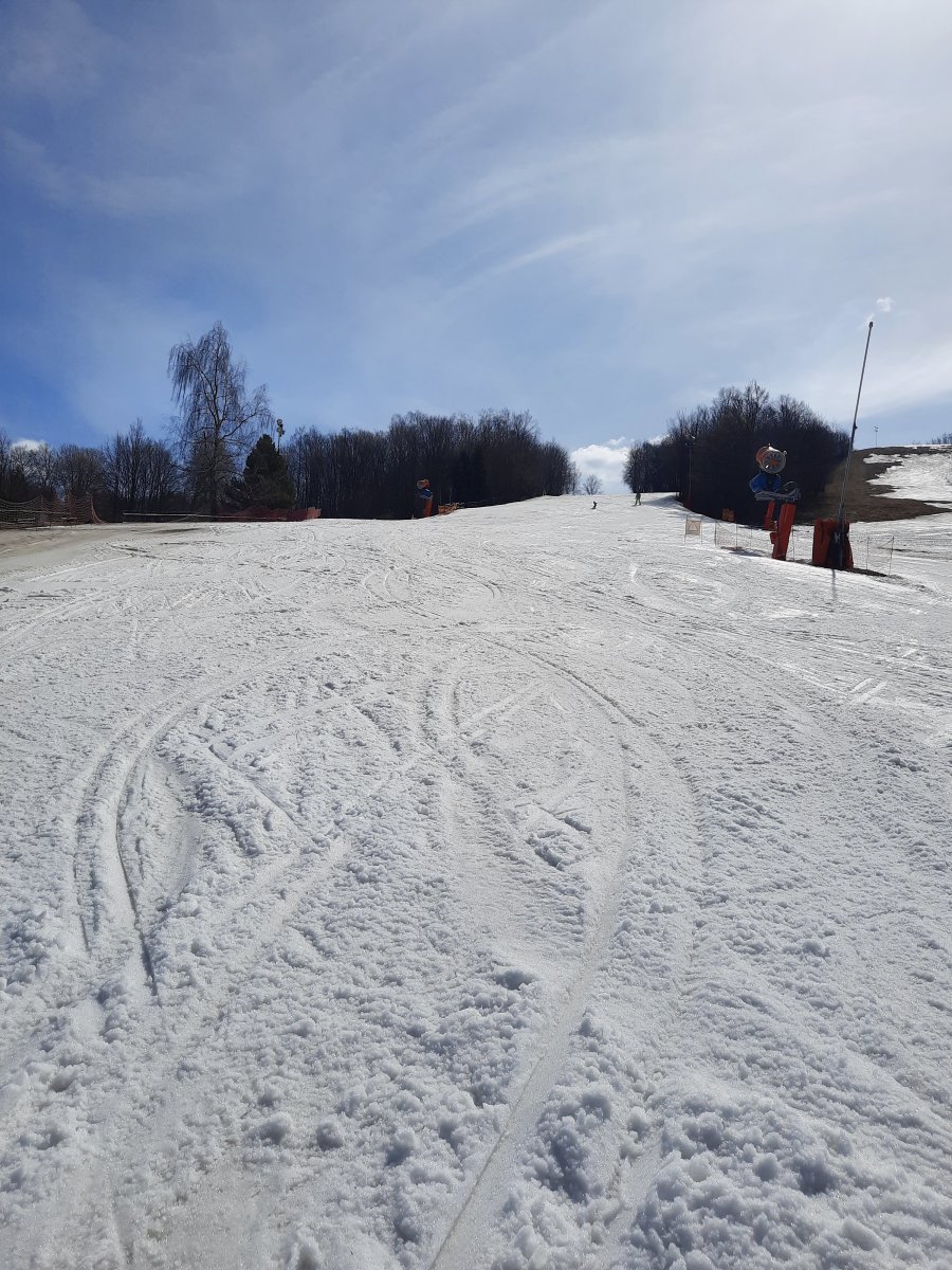 Nem áprilisi tréfa, síelés 2021.4.1.