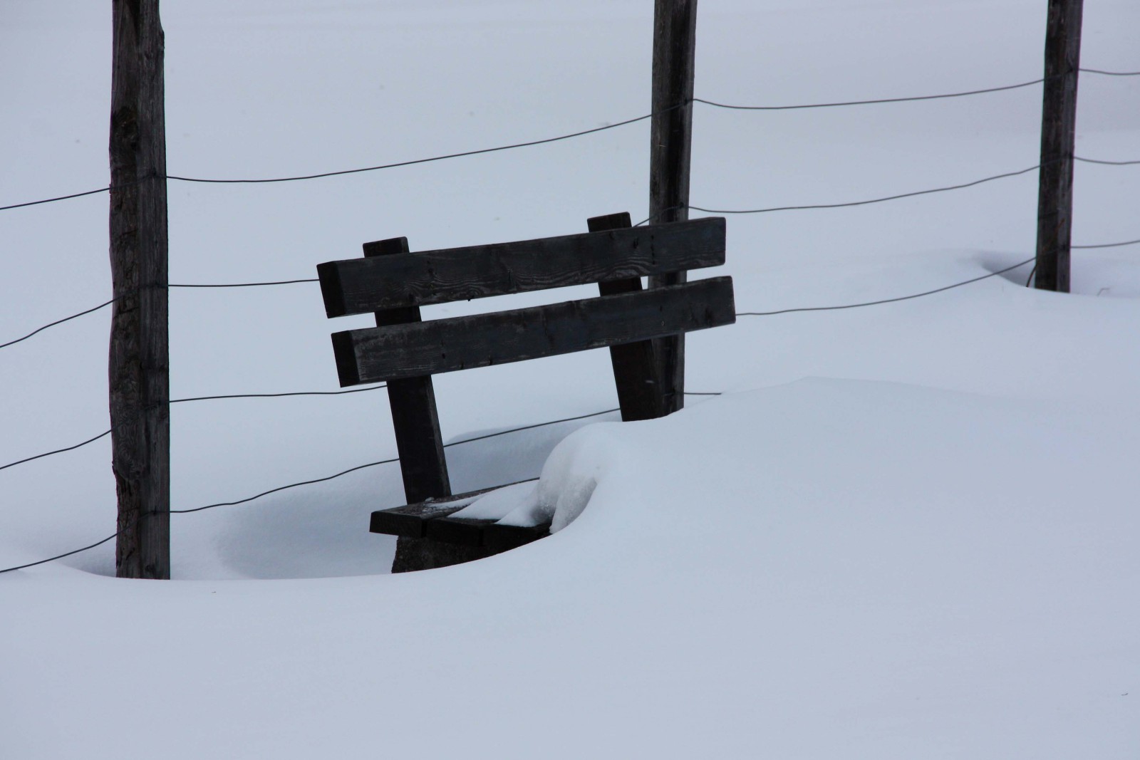 magányos pad Mitterbachban