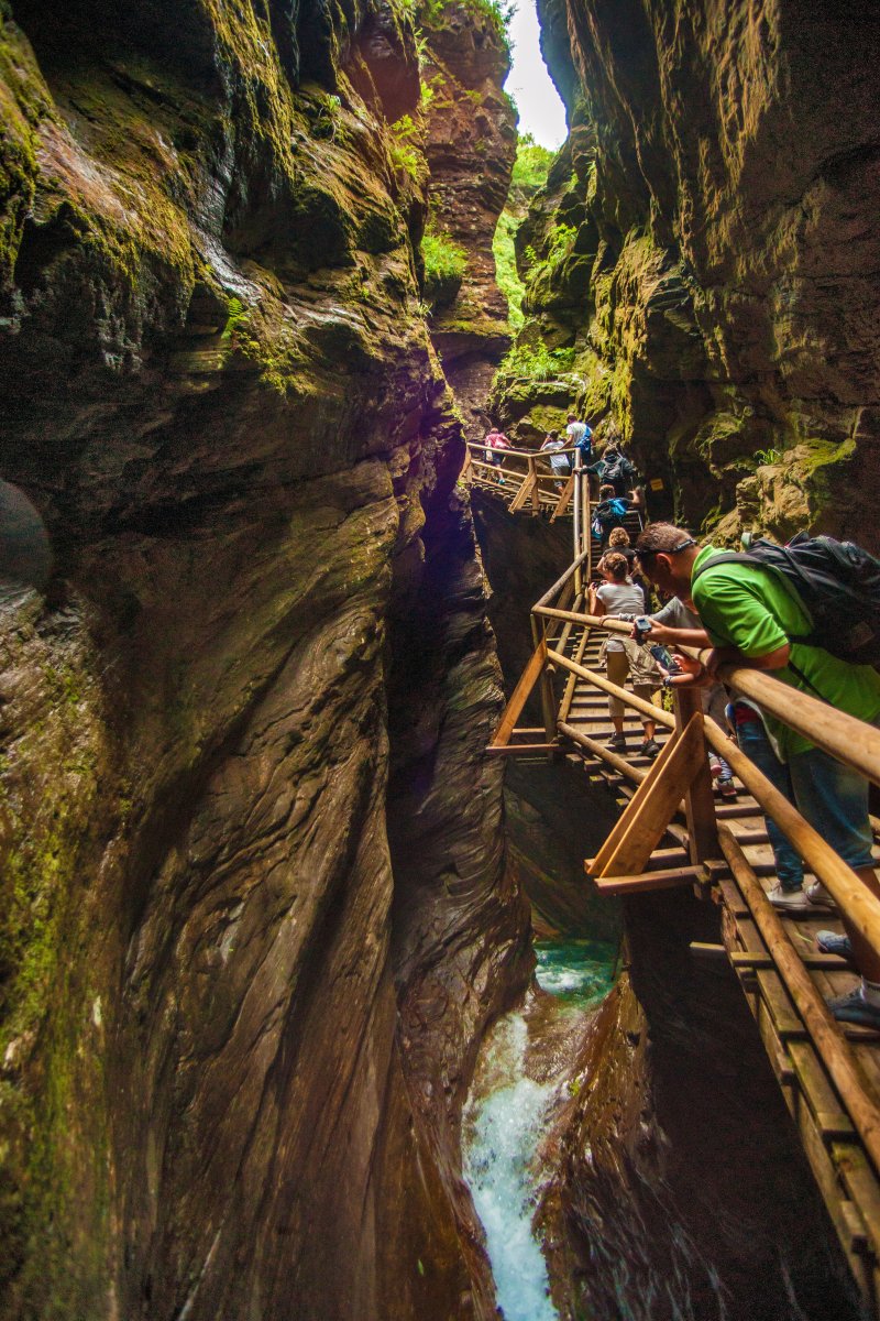 Falépcsők a Ragga-szurdokban | Fotó: TG Mölltaler Gletscher