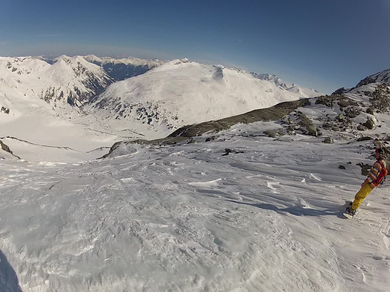 A Sclapperebenkees végén, baloldalról kerüljük ki a sziklakúpot.