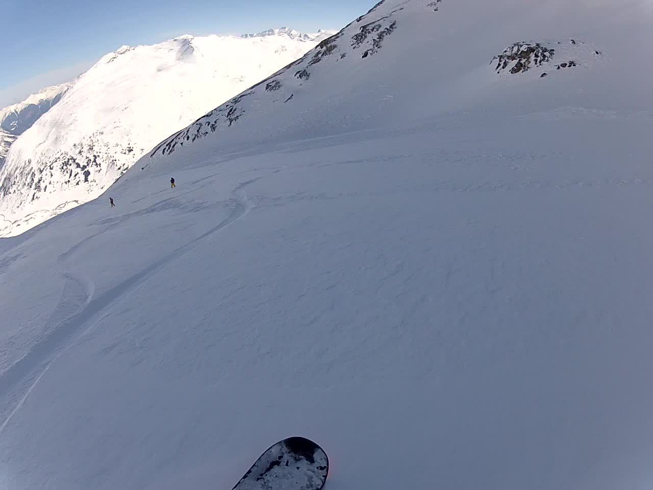 A Schlapperebenkar könnyű lejtőjének vége.