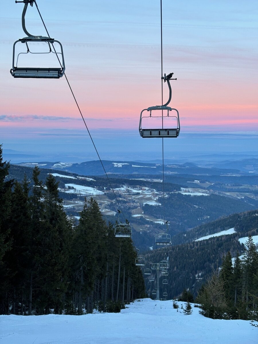 Naplemente a marienseei oldal legmagasabb pontjáról