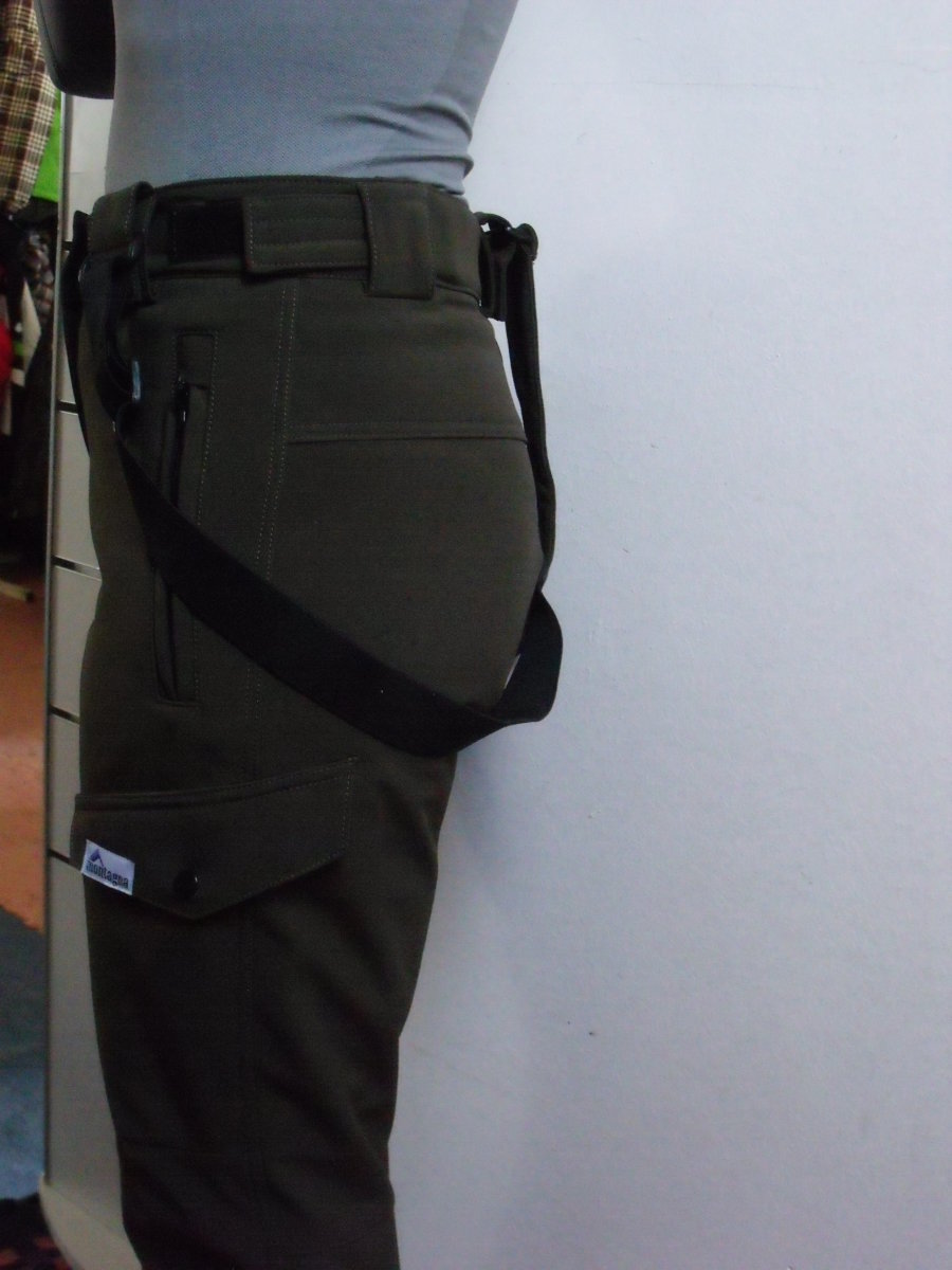 keki barna  női Montagna softshell nadrág