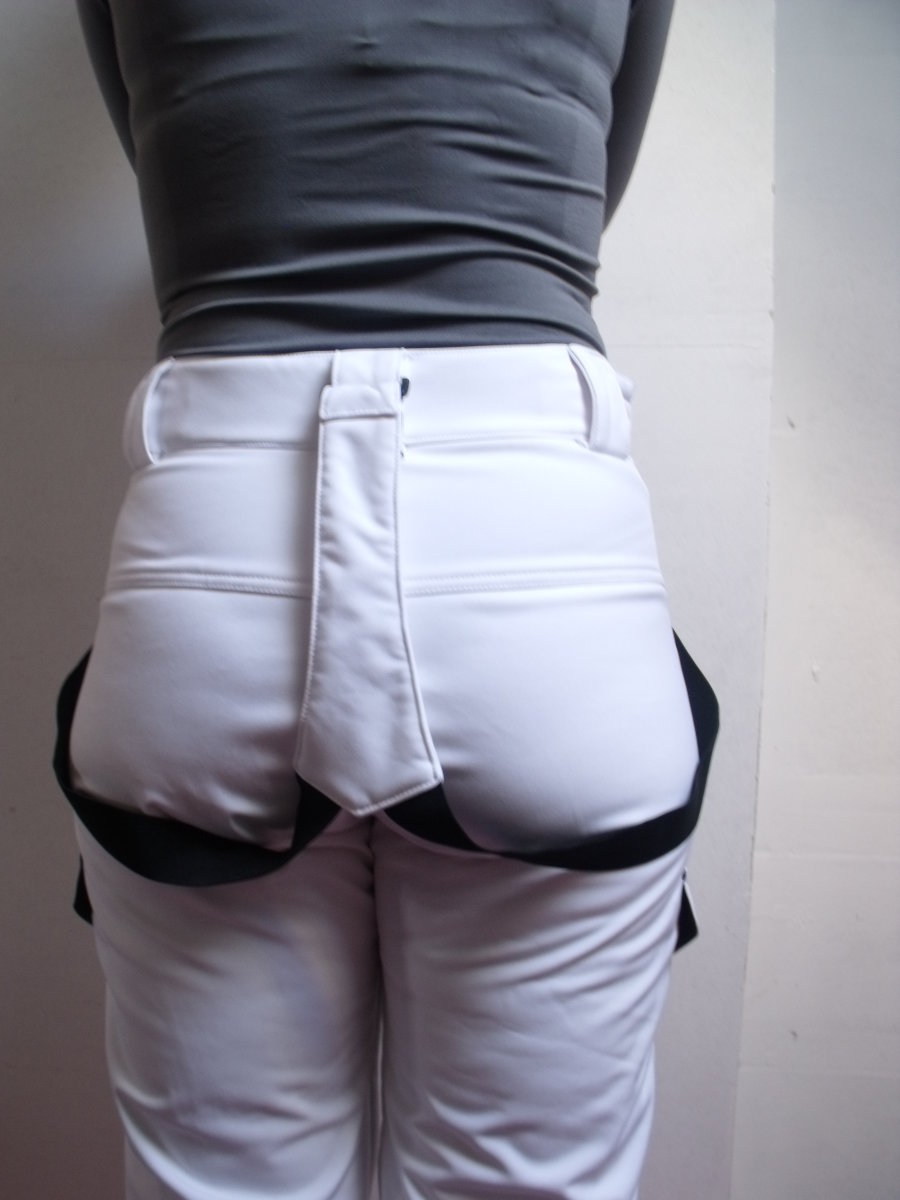 Fehér női Montagna softshell nadrág