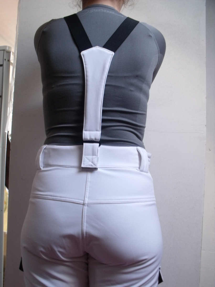 Fehér női Montagna softshell nadrág