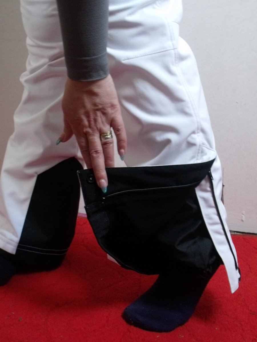 Fehér női Montagna softshell nadrág