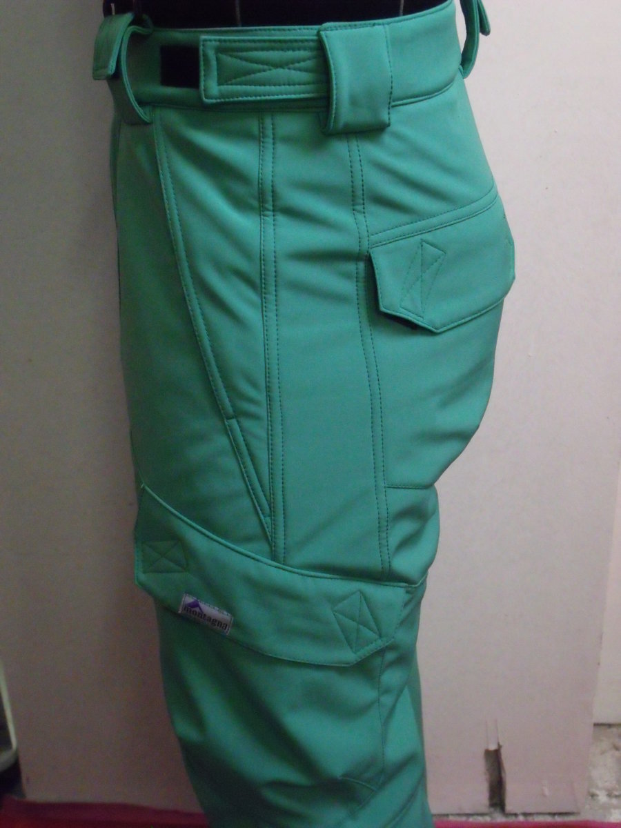 Montagna férfi softshell nadrág -  élénk középzöld