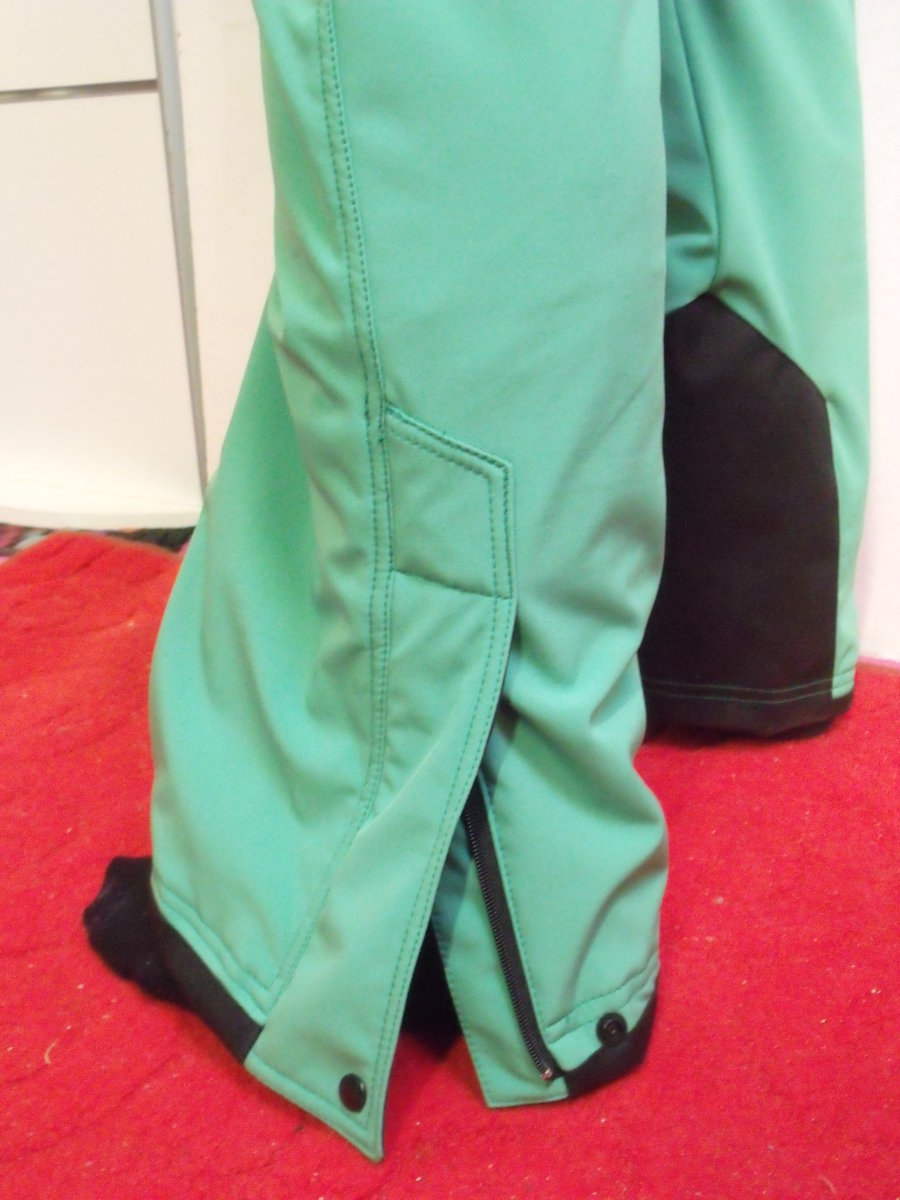 Élénk középzöld női Montagna softshell nadrág