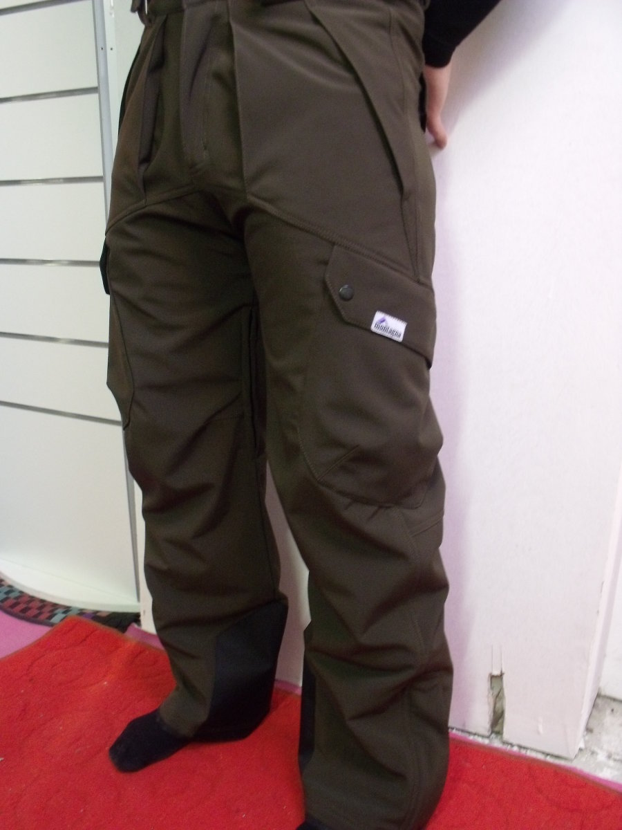 keki barna  férfi Montagna softshell nadrág