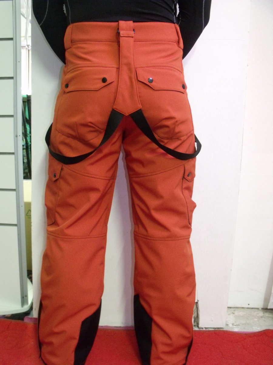 férfi Montagna softshell nadrág - téglavörös 