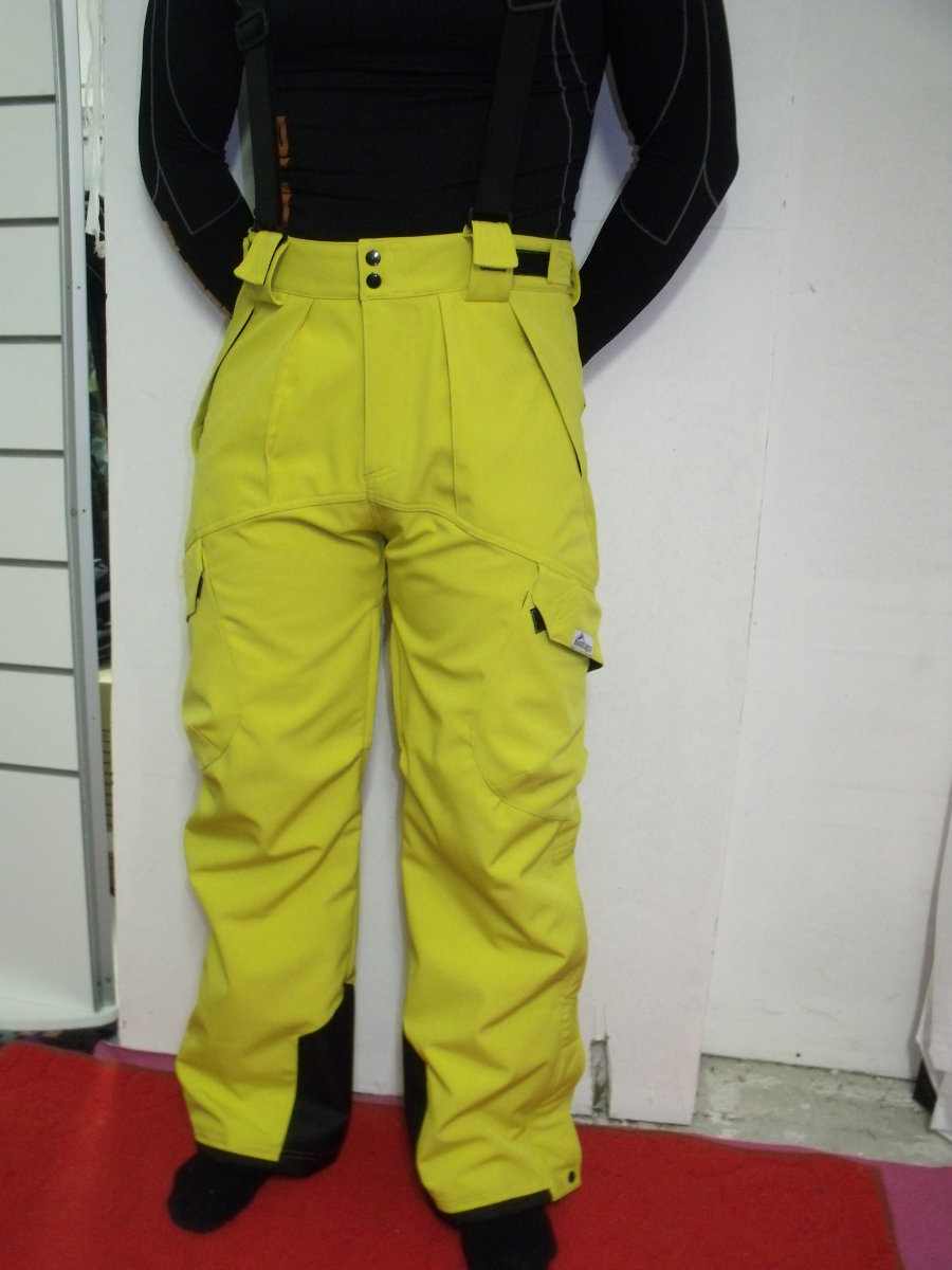 Montagna férfi softshell nadrág - sárga